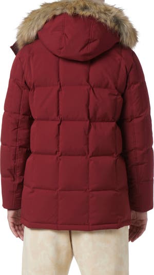 Andrew Marc Olmstead Hooded Down Puffer Jacket with Faux Fur Trim Nordstrom