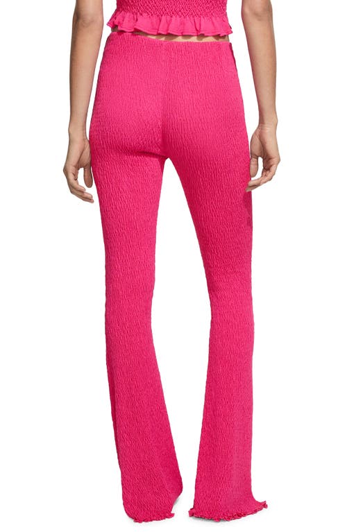 Mango Braided Knitted Trousers Fuchsia In Fuchsia
