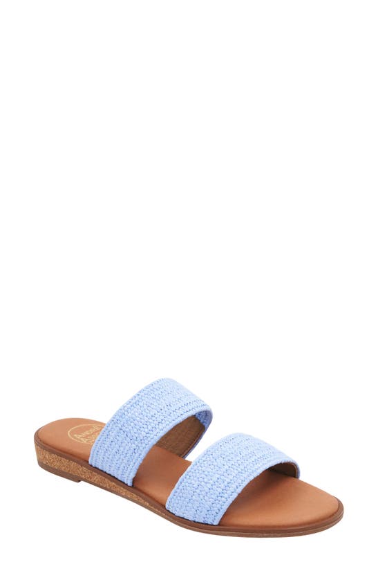 Shop Andre Assous Galia Featherweights™ Slide Sandal In Blue