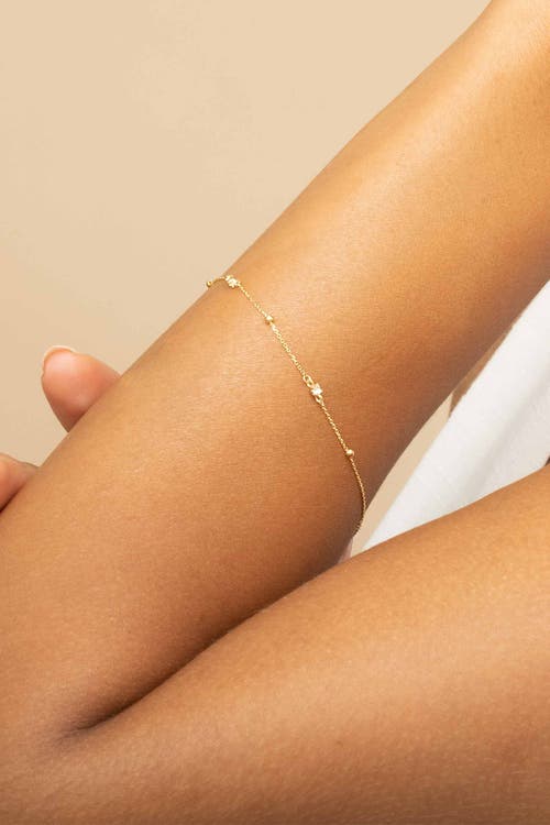 Shop Oradina 14k Yellow Gold Seeing Sparks Bracelet