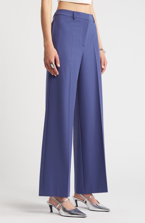 Shop Open Edit Wide Leg Pants In Blue Cobalt