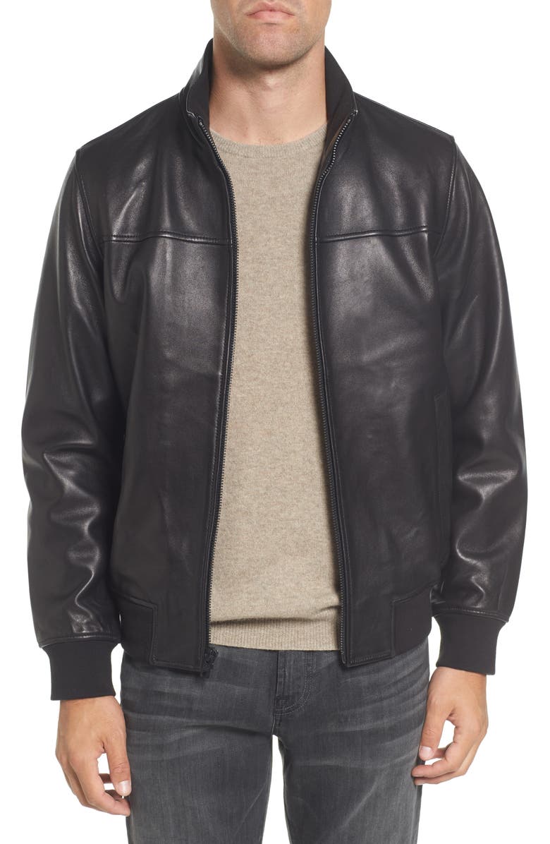 Vince Camuto Lambskin Leather Er Jacket Nordstrom