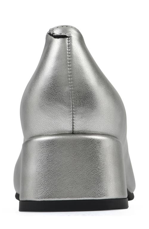Cliffs By White Mountain Quintesa Pump In Silver Metallic Smooth
