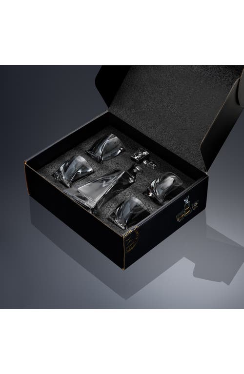 JOYJOLT JOYJOLT ATLAS WHISKEY DECANTER FIVE-PIECE SET 