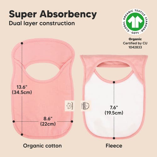 Keababies 8-pack Hallo Drool Bibs In Dahlia