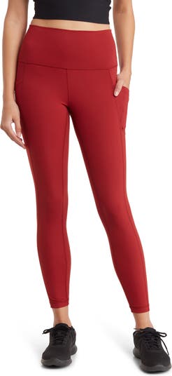 90 Degree By Reflex Lux Supportive Waistband Capri Leggings In