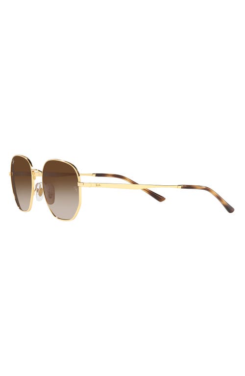 Shop Ray Ban Ray-ban 51mm Square Sunglasses In Arista/gradient Brown