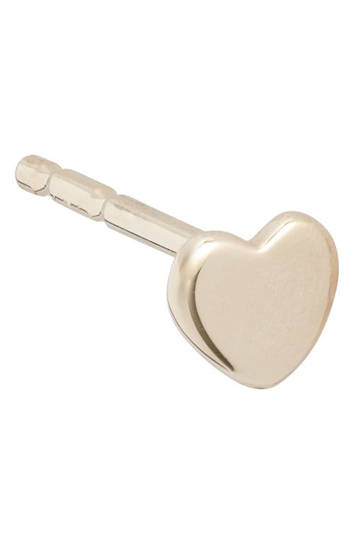 Anzie Jac Jo Icon Single Heart Stud Earring In Gold