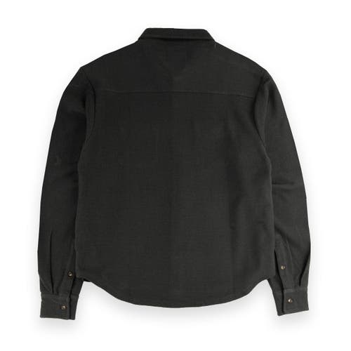Sovereign Code Favor Button Down Knit Shirt In Gunmetal