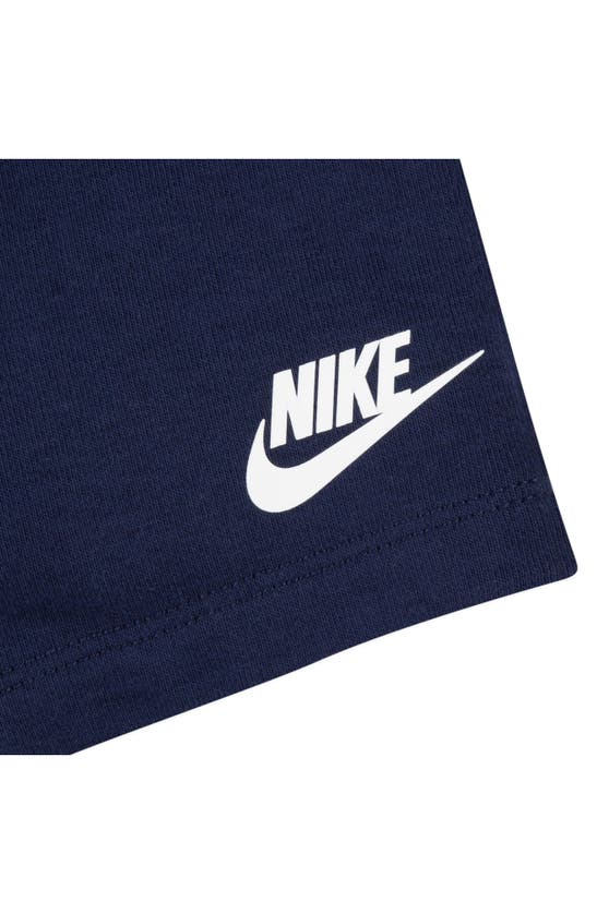 Shop Nike Just Do It Graphic T-shirt & Sweat Shorts Set In Midnight Navy