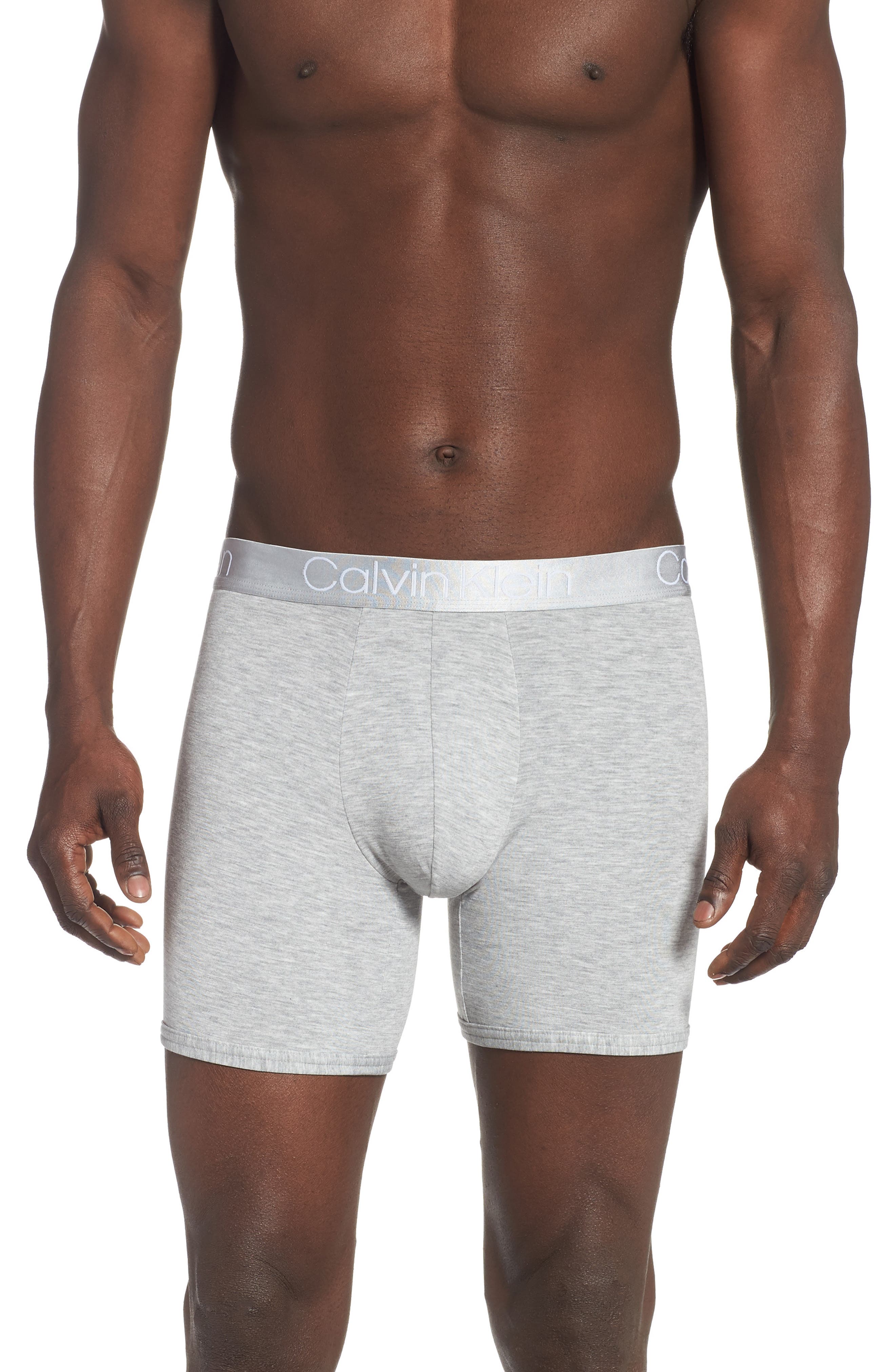 UPC 011531583177 product image for Men's Calvin Klein Ultrasoft Stretch Modal Boxer Briefs, Size Medium - Grey | upcitemdb.com