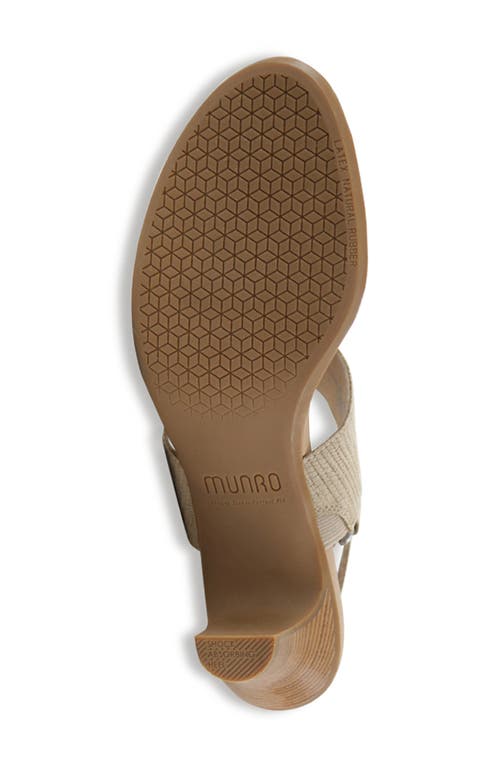 Shop Munro Livia Slingback Sandal In White/light Tan
