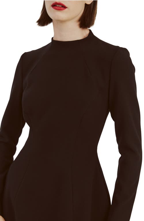 Bardot Delphi Long Sleeve Minidress In Black