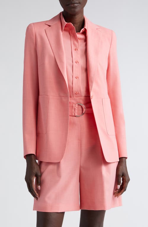 Akris punto Techno Crepe Blazer Flamingo at Nordstrom,