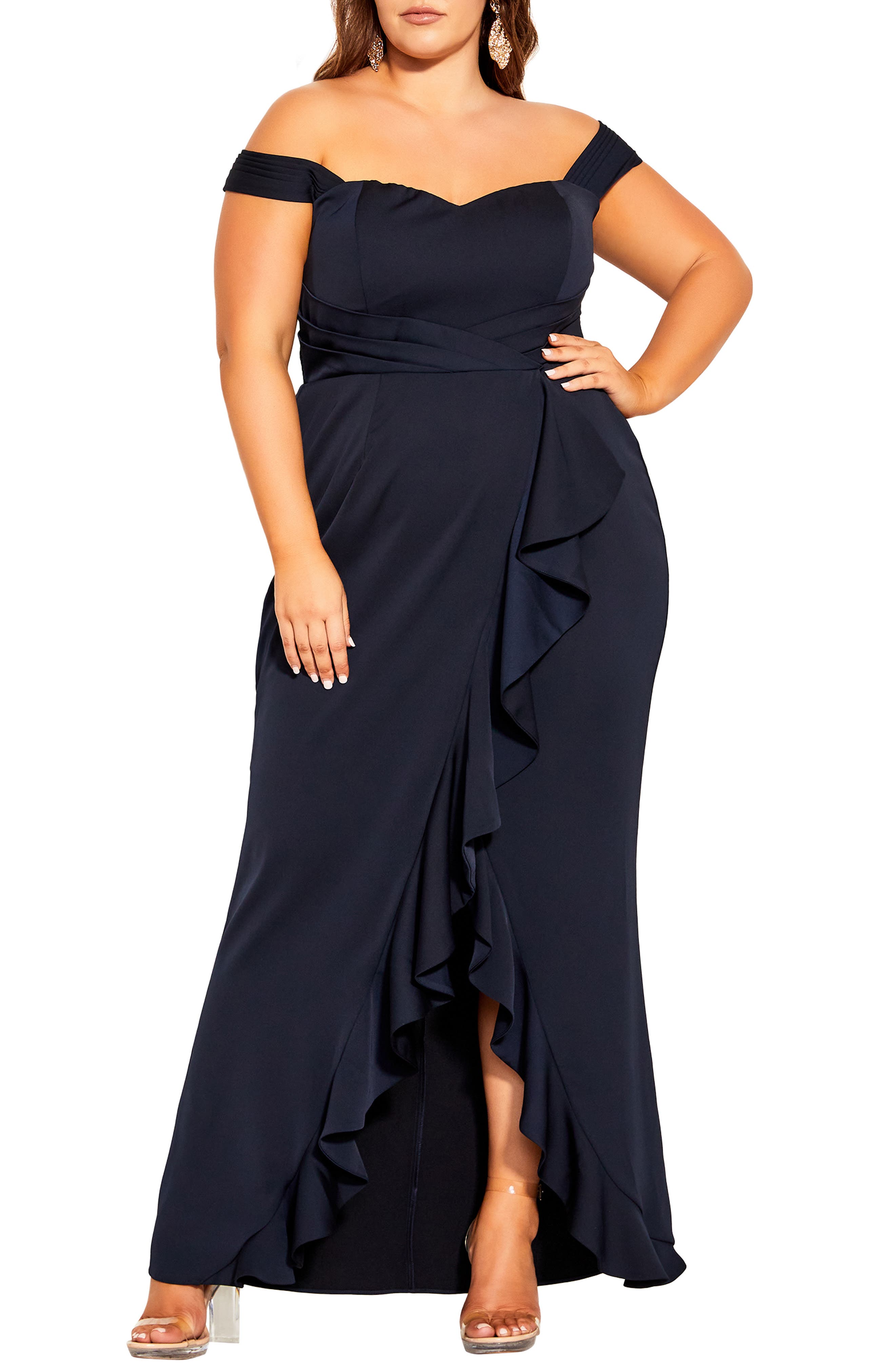 navy maxi dress | Nordstrom