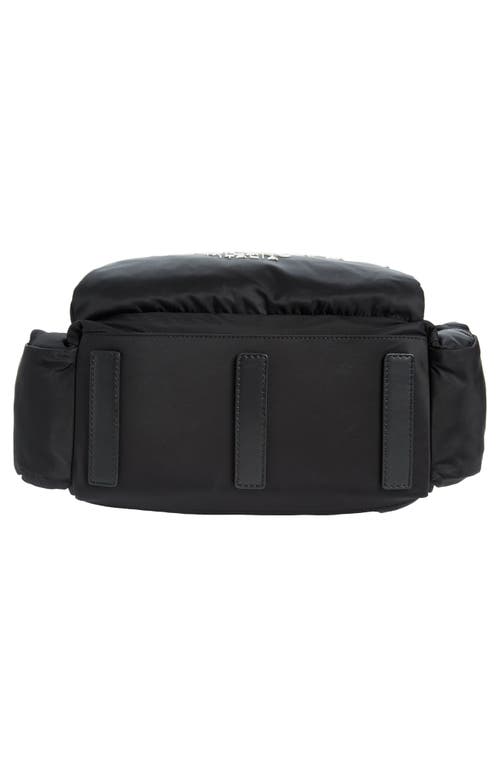 Dolce & Gabbana Nylon Backpack With Logo In Black/blac