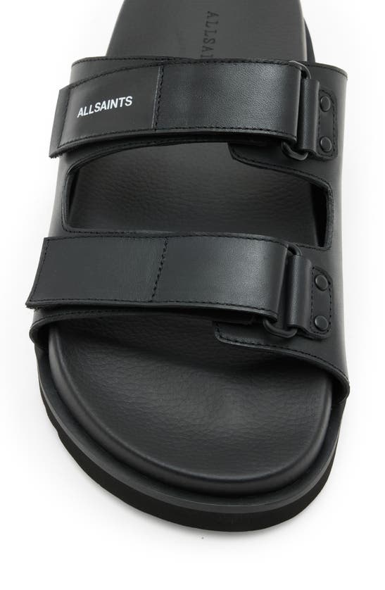 Shop Allsaints Vex Slide Sandal In Black