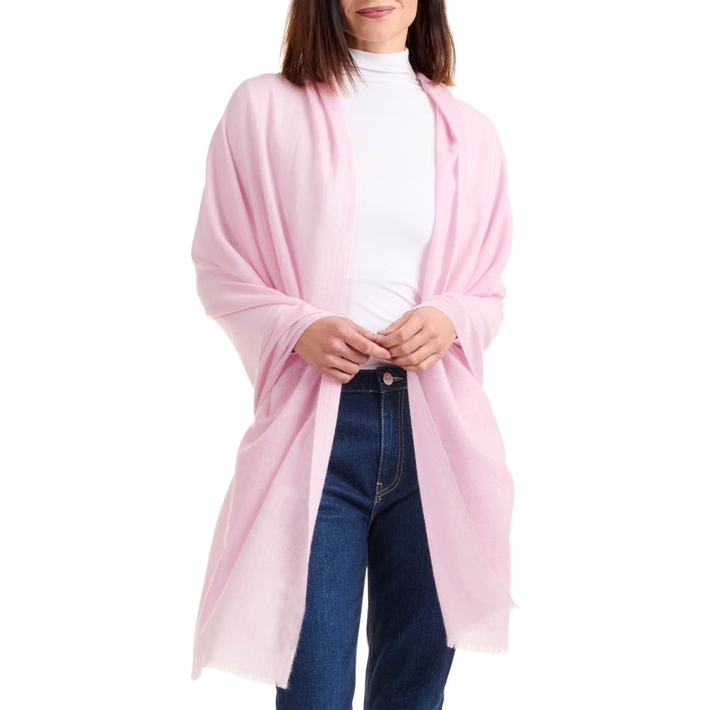 Amicale Cashmere Convertible Scarf In Pink