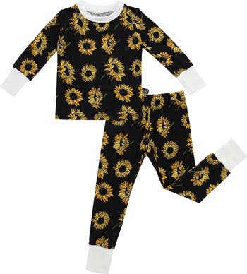 Peregrine Kidswear Kids' Sunflowers Fitted Two-Piece Pajamas | Nordstrom