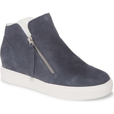 Steve Madden Caliber Faux Fur Lined Sneaker- Grey