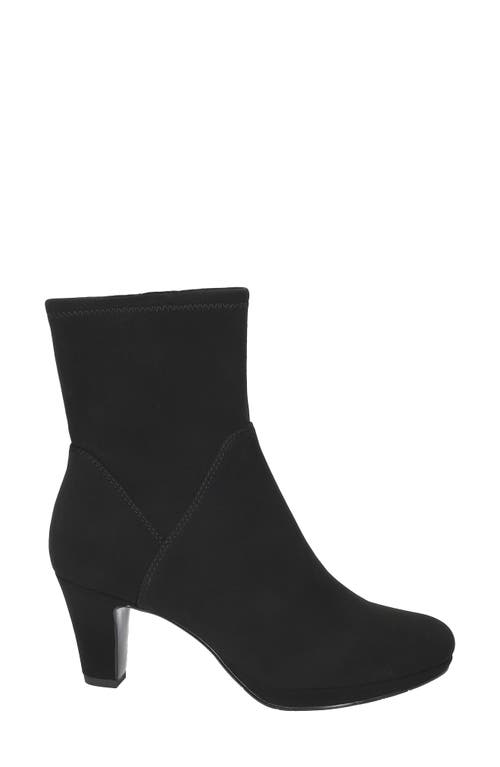 Easy Street Solana Womens Zip Up Round Toe Ankle Boots In Black Lamy
