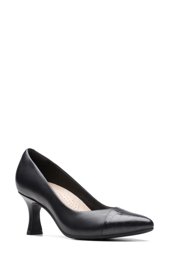 Shop Clarks Kataleyna Rose Pump In Black Croc