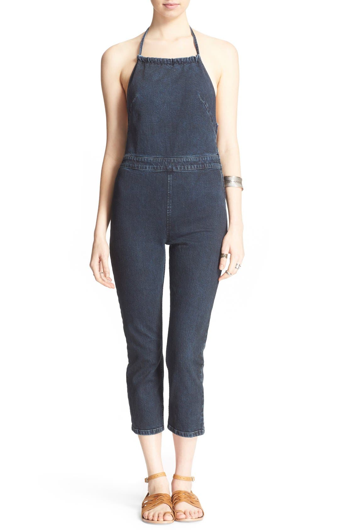 free people halter jumpsuit