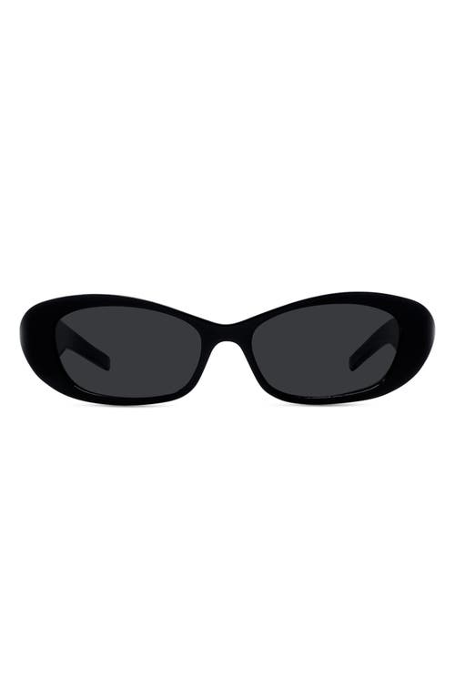 Shop Givenchy 4g Liquid 54mm Cat Eye Sunglasses In Shiny Black/smoke