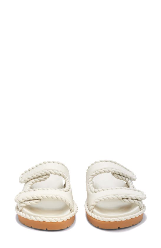 Shop Bottega Veneta Jack Slide Sandal In String