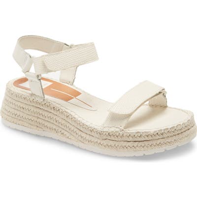Dolce Vita Myra Espadrille Wedge Sandal- White
