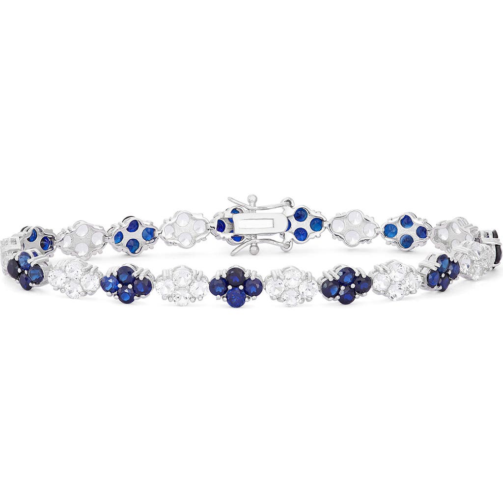 Fzn Sterling Silver Sapphire Bracelet In Sapphire