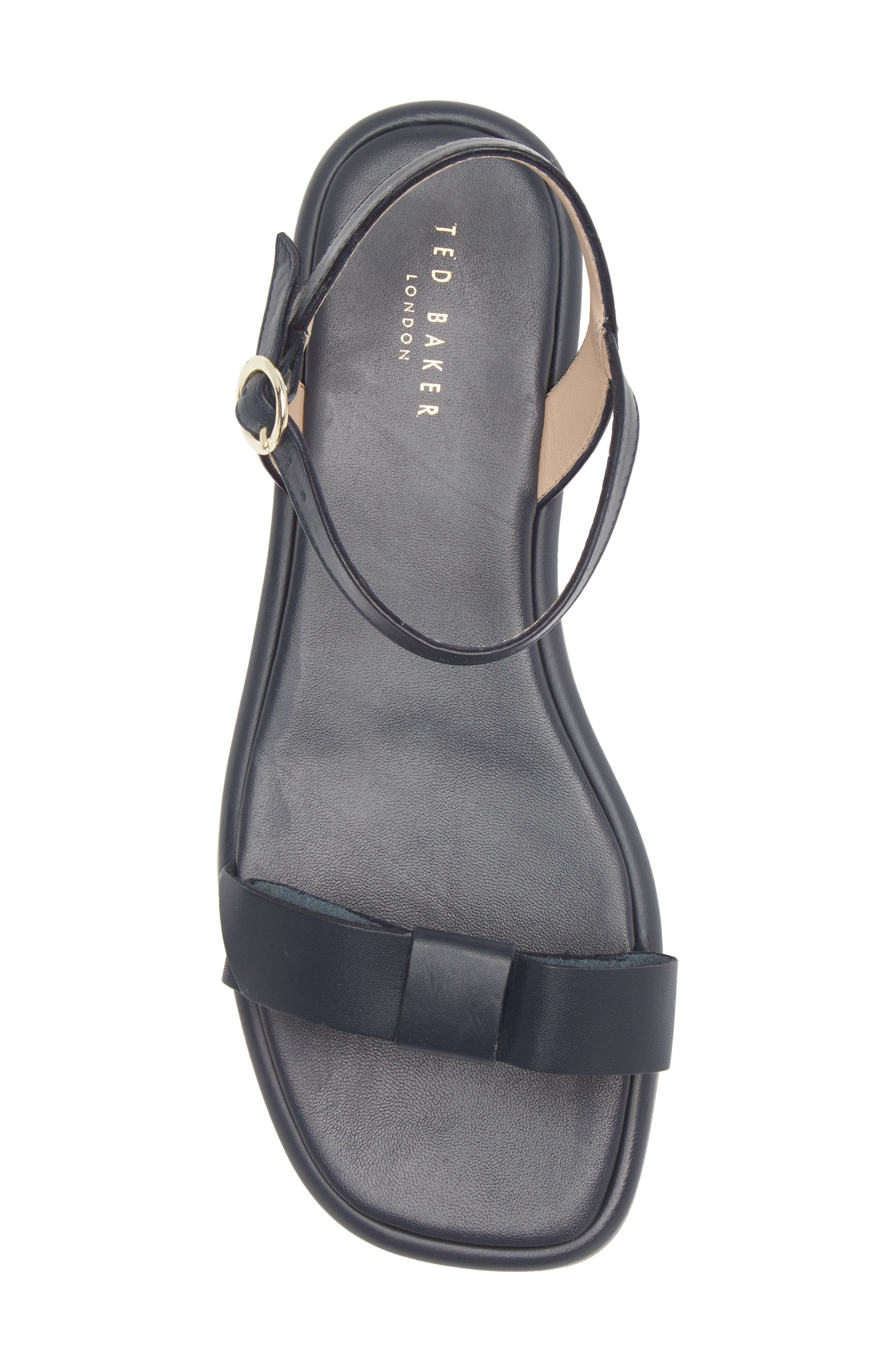 Ted Baker London Yaleapp Bow Flat Sandal in Navy