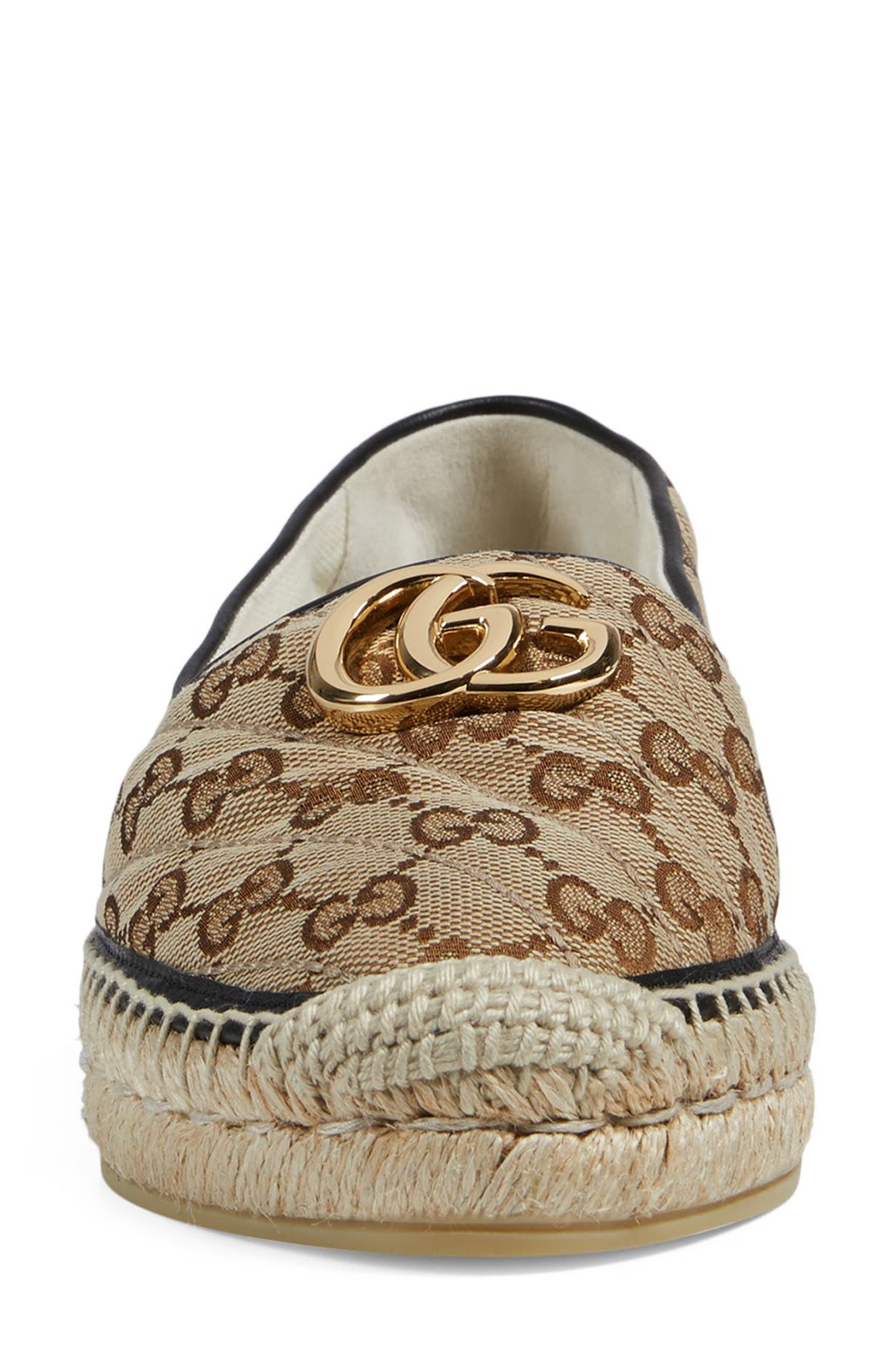 gucci pilar logo espadrille flat