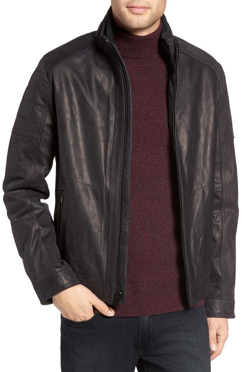 Michael Kors Faux Shearling Lined Leather Jacket | Nordstrom