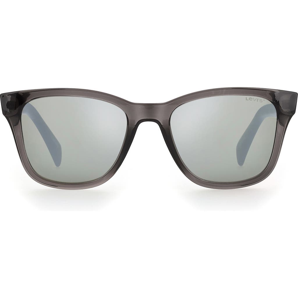 Levi's 53mm Mirrored Square Lenses In Grey/silver