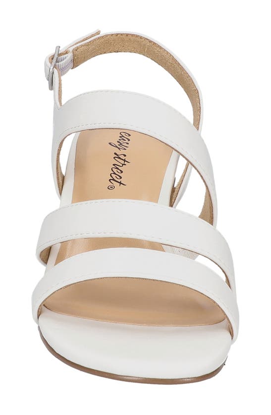 Shop Easy Street Como Strappy Sandal In White