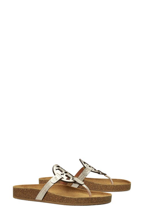 Tory Burch Miller Cloud Sandal In Spark Gold/natural