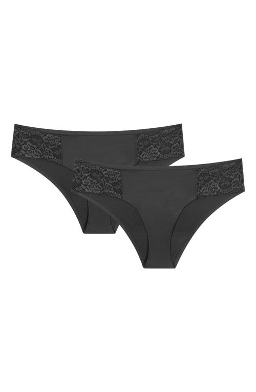 Proof 2-Pack Period & Leak Lace Moderate Absorbency Cheeky Panties at Nordstrom,