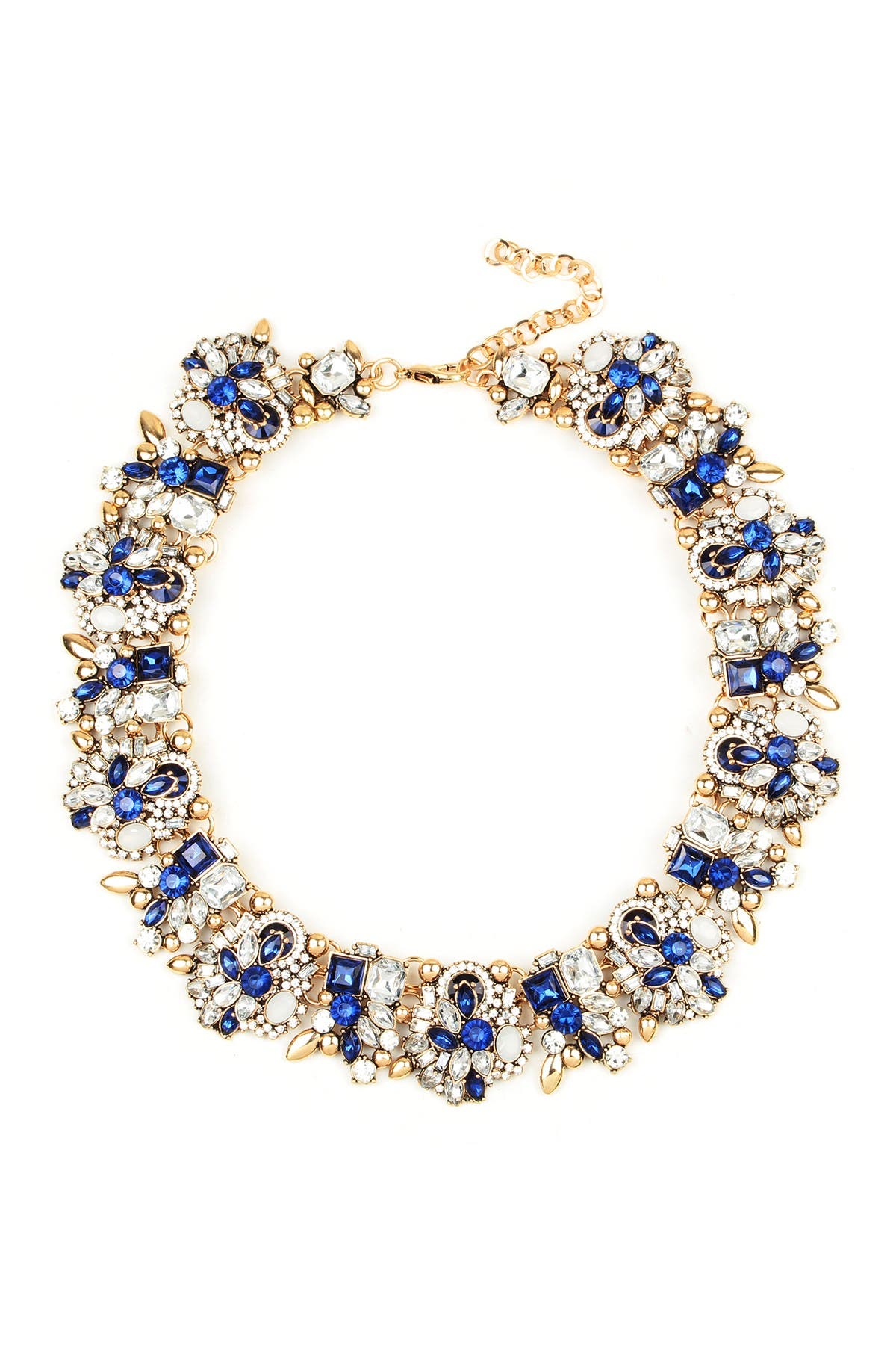 Eye Candy Los Angeles Blue Ivy Necklace In Gold