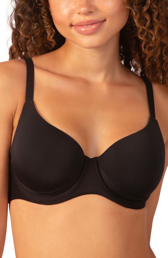 Shop Felina Versafit Underwire Contour Bra In Black