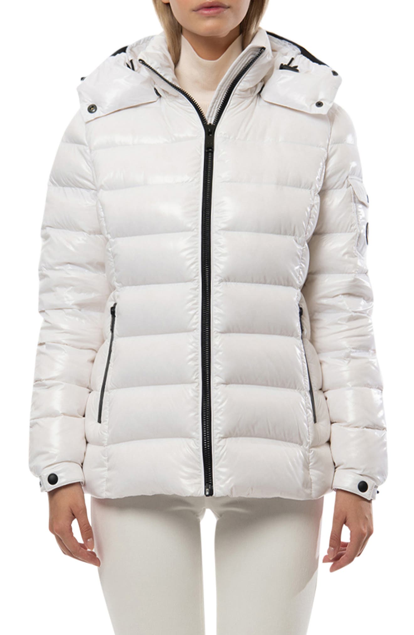 white bubble coat