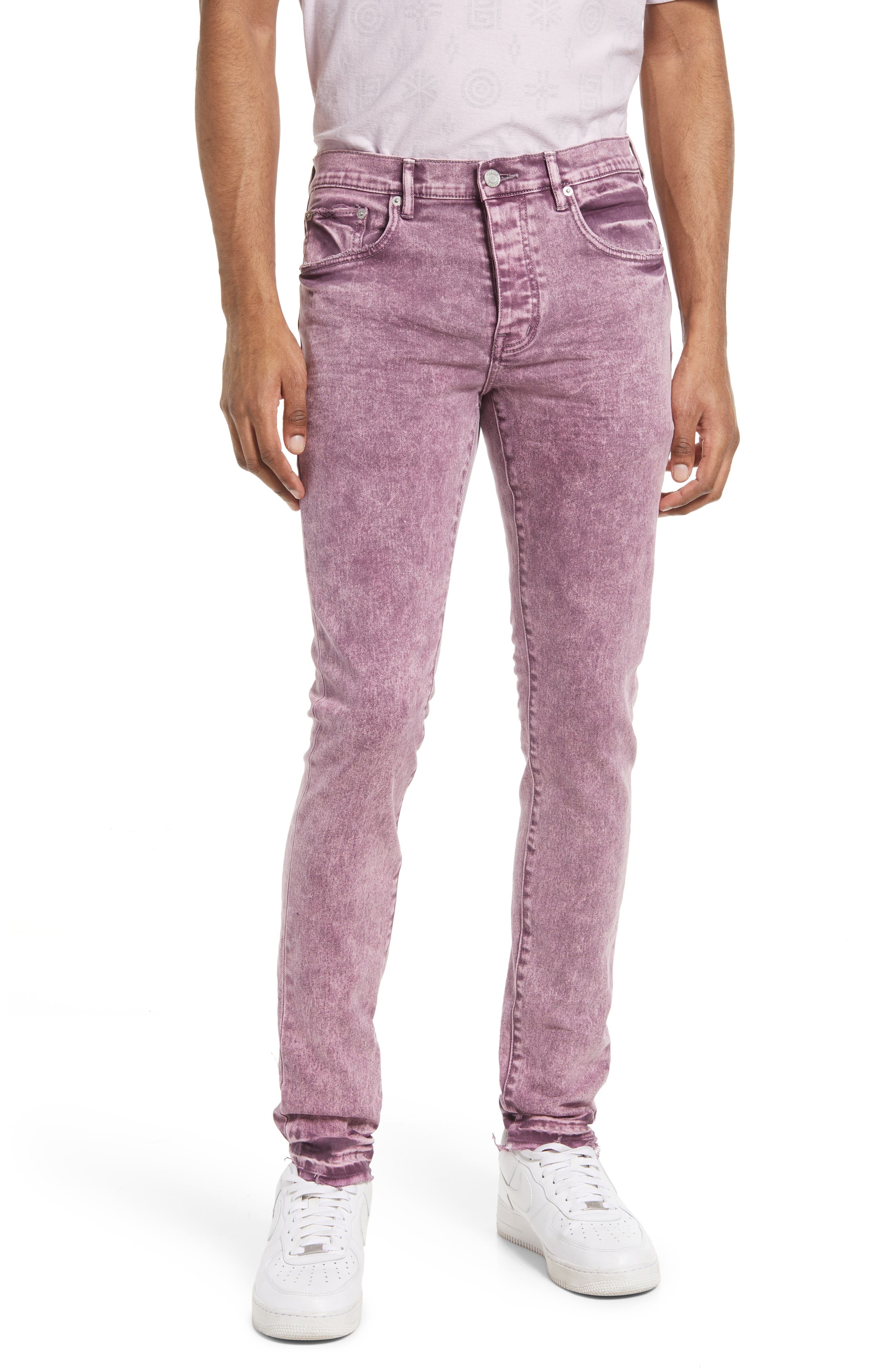 purple and pink jeans