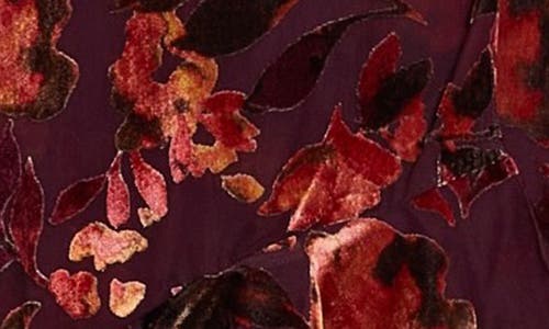 AMANDA UPRICHARD AMANDA UPRICHARD MAGNOLIA FLORAL VELVET BURNOUT STRAPLESS GOWN 