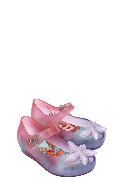 Shop Melissa X Disney® The Little Mermaid Ultragirl Ii Mary Jane In Clear/purp