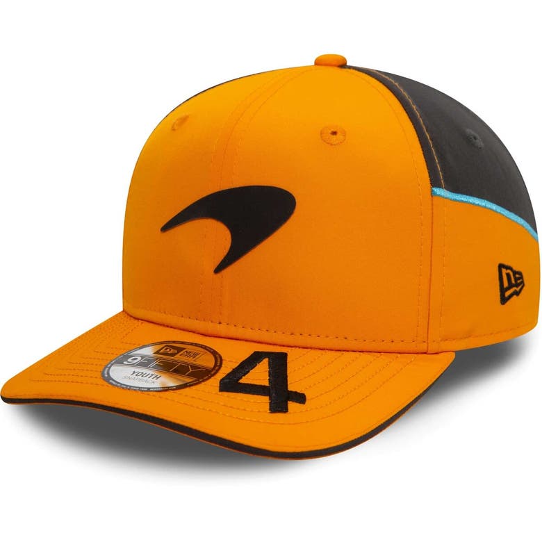 New Era Kids' Youth  Lando Norris Orange Mclaren F1 Team Driver 9fifty Adjustable Hat