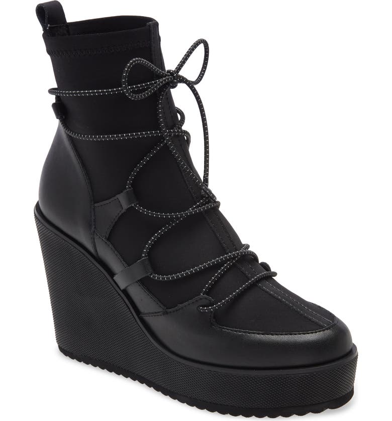 Steve Madden Atomic Wedge Lace Up Bootie Nordstromrack Steve Madden Atomic Wedge Lace Up Bootie Nordstromrack