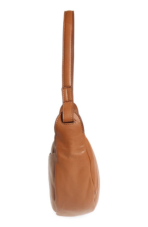 Lucky Brand Seth Leather Shoulder Bag In Nutshell