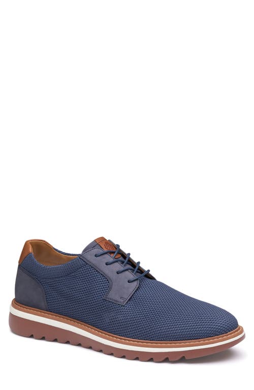 Johnston & Murphy Braydon Knit Plain Toe Derby Navy at Nordstrom,