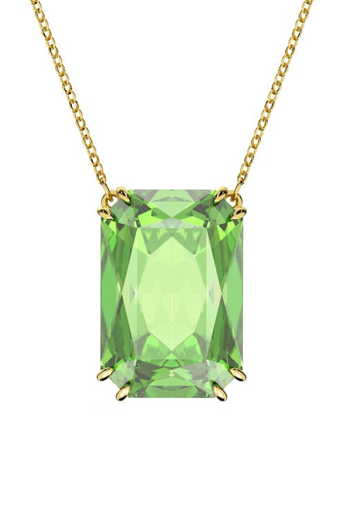 Swarovski Millenia Octagon Crystal Pendant Necklace in Green at Nordstrom