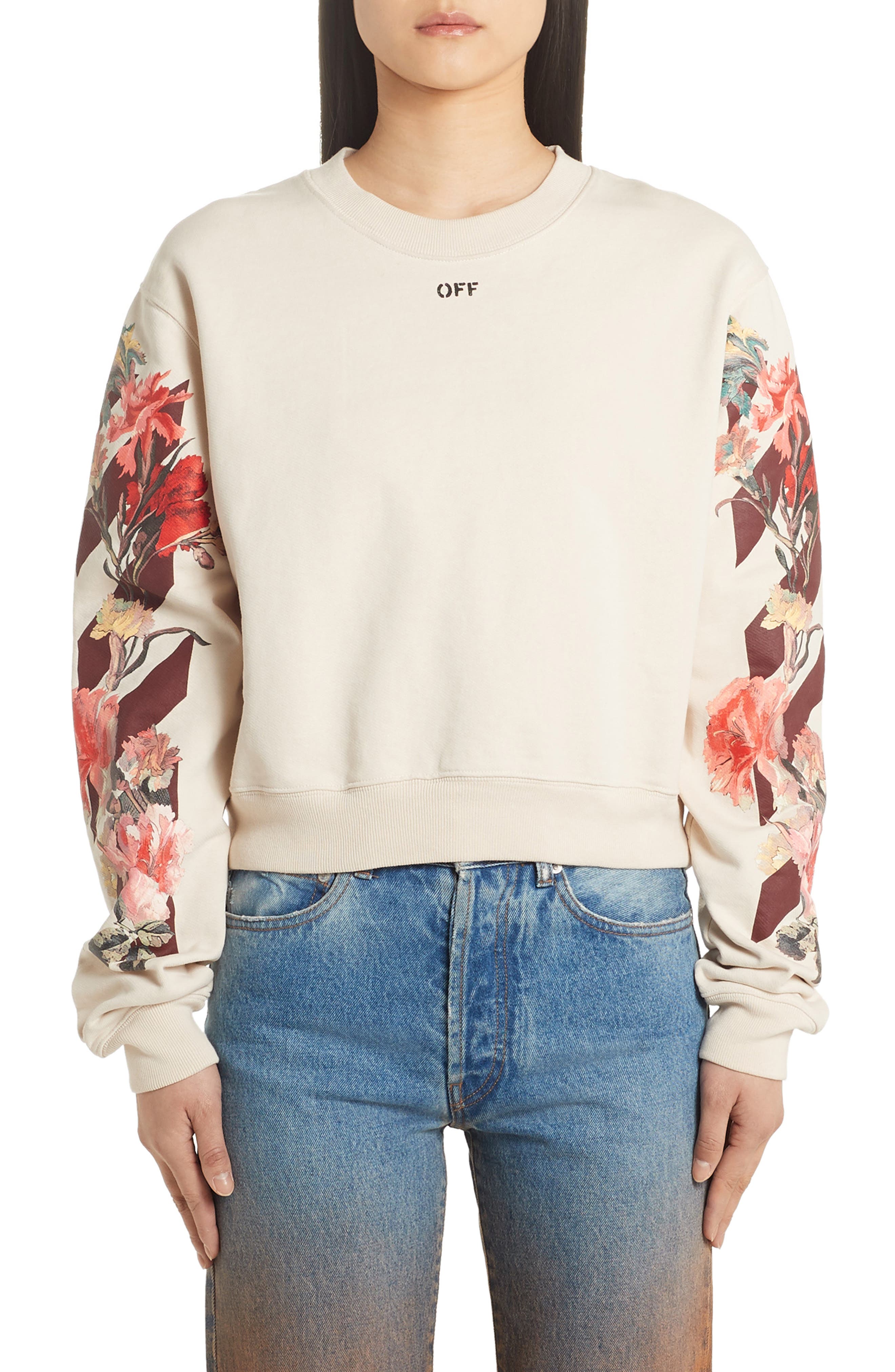 off white flower sweatshirt